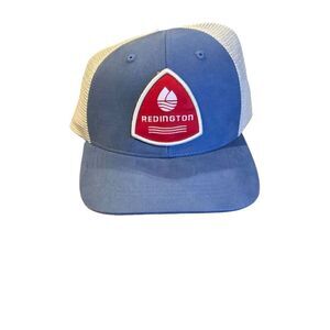 Redington Badge  Blue Trucker Snapback Hat Breathable Adjustable Men’s One Size